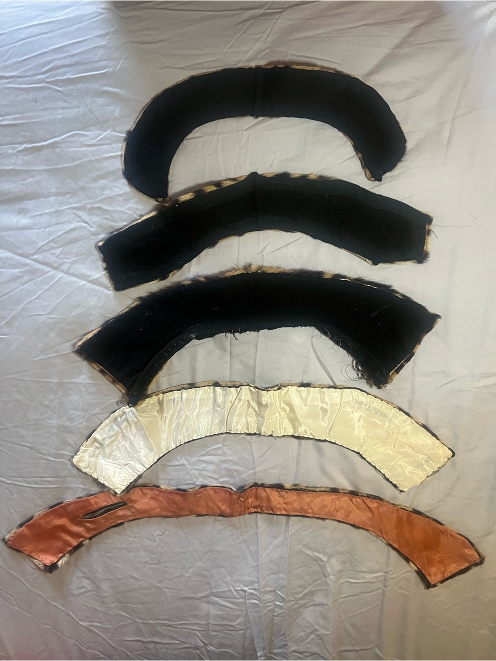 Vintage Leopard Print Genuine Fur Collar Collection - Natural Golden Brown Spots - Picture 9 of 16